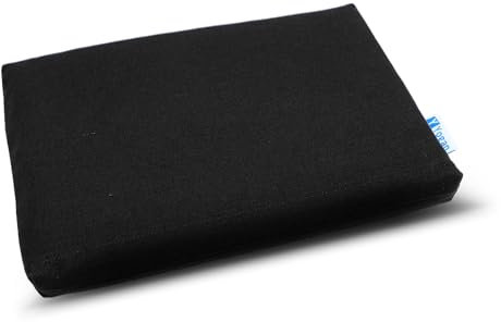 YOGAN Coussin de tête/protège-tête (1) pour yoga/pilates | Housse extérieure en coton biologique (amovible et lavable) | Housse intérieure avec garnissage en fibres recyclées | 30 cm × 20 cm × 2,5 cm