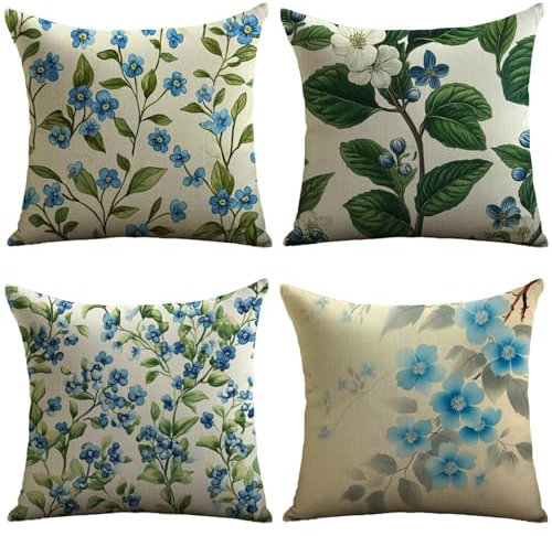 Cuscini Esterno Semplicità Federe Cuscini Divano 40x40cm Cuscino Divano Pianta Velluto Copricuscini Decorativi Doppia Faccia Stampa Fodera per Cuscino per Sedia Camera Arredo Esterni Giardino JL-297