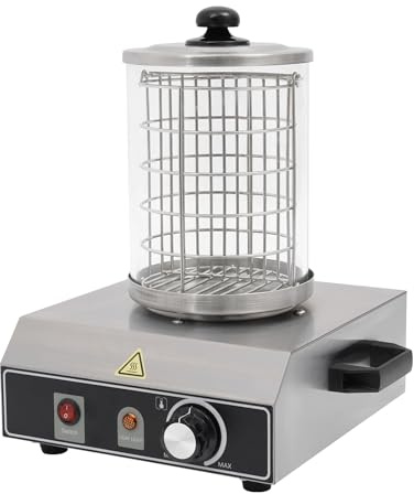 POTYYH Bockwurstwärmer 350W Elektrischer Würstchenwärmer Edelstahl Hot Dog Maker Wurstwärmer Einstellbarer Temperatur 30-85 °C für gewerblichen und Zuhause
