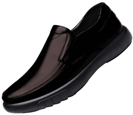 Generiska mockasiner för män, svarta, läderskor för män, utan skosnören, affärsskor, enfärgade, arbetsskor, bekväma monkstrap-skor, PU-läder, loafers, mjuka lätta slip-skor, affärsskor