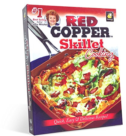 Röd koppar stekpanna matlagning