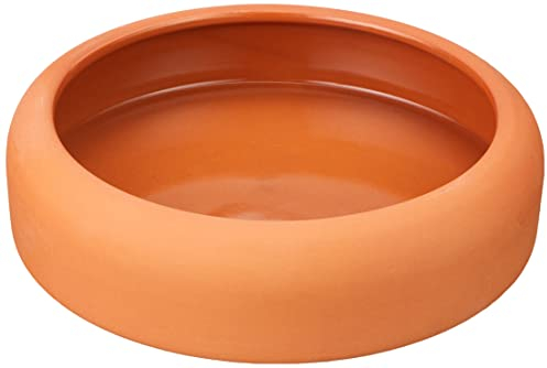 Trixie 60673 Keramiknapf mit abgerundetem Rand, 600 ml/ø 19 cm, terracotta