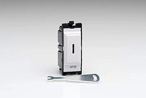 Varilight White 20 Amp 2 Way Single Pole Key Switch Module