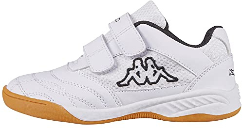 Kappa Indoor Kinder Hallenschuhe Weiss 260509K, Schuhgröße:25 EU