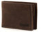 bugatti Hunter Coin Wallet with Flap 4 CC Embossed Logo Brown