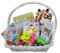 Geschenkkorb Welcome Baby Geschenk Unisex zur Geburt oder Taufe (Mittel)