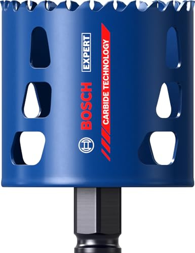 Bosch 1x Sierra de corona EXPERT Multi Material Power Change Plus (para Madera con metal, Ladrillo, Ø 68 mm, Professional Accesorios Taladro)