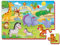 Creanino 24-teiliges Foam-Puzzle für Kinder I Puzzle ab 3 Jahre I Puzzel Spielzeug I Weiches Puzzle (Zoo)