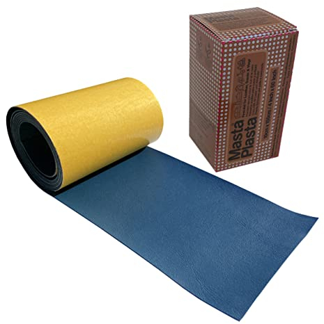 MastaPlasta Original Self-Adhesive Leather Repair Patch - Blue 150 x 10 cm (60 x 4in). Your Quick and Easy All-in-One Upholstery-Quality Leather Repair Kit for Sofas, Car Seats, Bags & DIY