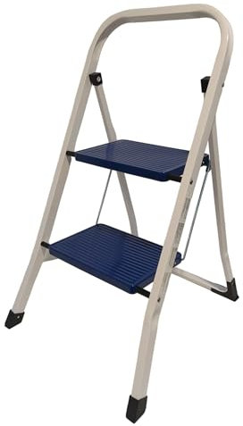 NG NICCOLAI SGABELLO-SCALA USO DOMESTICO 2 O 3 GRADINI BLU IN ACCIAIO PORTATA MAX 150 KG (2 GRADINI)