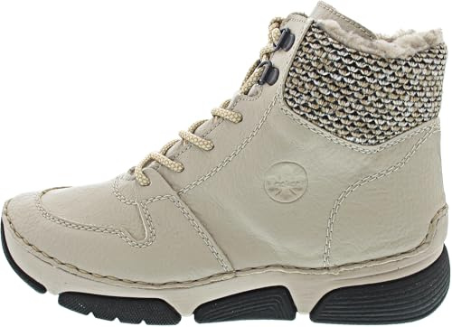 Rieker Damen Schnürstiefel 45955-60 Beige GR. 37