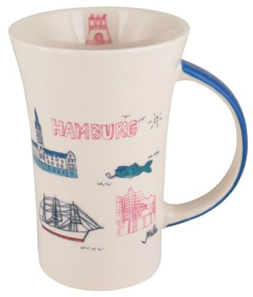 440s Mila Keramik Städte-Becher Coffee-Pot Hamburg Highlights | MI-82304