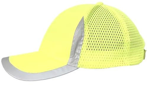 Vobumix Hi Vis Protective Bump Cap Reflective Hi Viz Work Hard Hat Baseball Style Hard Hat Outdoor Sports Hat Safety Workwear for Men Women
