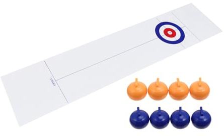 SUPVOX de Curling de Mesa para Familiar de Deportes de Compacto y Portátil para Diversión Casa y Viajes