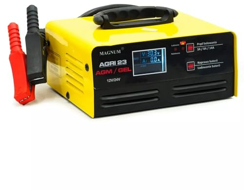 Autobatterie Ladegerät Magnum Inverter Agri 23 - Intelligentes Batterieladegerät für 12V/24V AGM/Gel - 3-8-14A Ladeleistung Bestschweissen.de