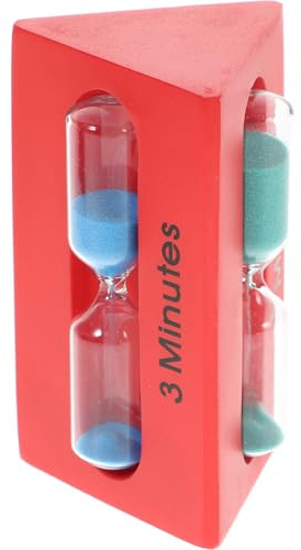 Toyvian Sand Timer Hourglass 3/5/7 Minute Egg Timer for Boys and and Yoga Colourful Sand for Home and Classroom Use