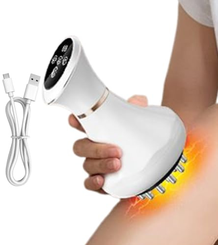 Appareil De Massage | Massageur Portatif Chauffant Sans Fil | Appareil de Stimulation Musculaire,pour le Dos Nuque Bras Jambes Abdomen Épaules Hommes Femmes