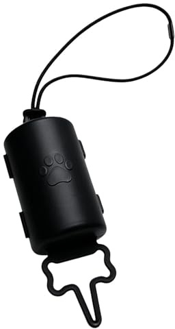 Supporto di sacchetti per cani - Portatile con cordino, leggero e a mani libere,Dispenser Per Sacchetti Per Feci Di Cane - Per Zaino Cane Cordone, Casa Passeggiata Escursioni Picnic Campeggio