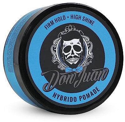 Don Juan Hybrido Pomade | Water Based | Strong Hold | High Shine | Natural Plant Extracts and Ocean Minerals | Summer Sea Breeze Scent, 4 oz.