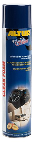 Altur Clean Foam Spray, Schiuma detergente profumata per Pulire agli Interni Auto in Tessuto 600 ml