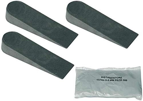 DISTANZIATORI A CUNEO CUNEI PER PIASTRELLE 0-10 mm SPESSORI PAVIMENTO 500 PZ
