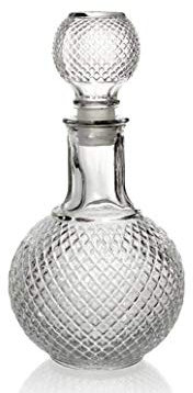 GICOS IMPORT EXPORT SRL Bottiglia Decanter Whisk in Vetro con Tappo ermetico 1000 ml 13 * 26 cm AUT-773013