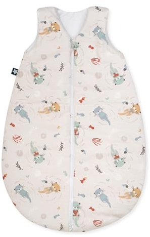 Julius Zöllner Baby Sommerschlafsack aus 100Prozent Jersey Baumwolle, Größe 56 , Standard 100 by OEKO-TEX, Little Otti
