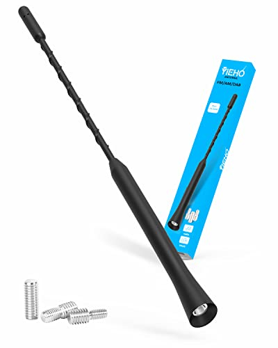 YIEHO® Autoantenne - Universal Kfz Antenne für alle Modelle - Autoradio Antenne Dachantenne Auto mit hochwertigem DAB FM Empfang - Auto Antenne Dach 24.5cm