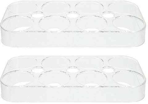 DOITOOL Huevera De PláStico Para Refrigerador, 2 Piezas, Organizador De Huevos Apilable, Caja De Almacenamiento Para 8 Huevos, Ideal Para Cocinas Y Picnics