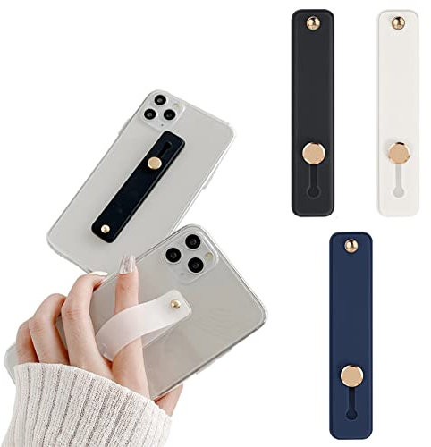 Soporte de Agarre para Teléfono,Titular de Dedo de Bucle de Teléfono,Agarre de teléfono Celular de Dedo Correa de Dedo de Teléfono de Silicona Soporte para Teléfono