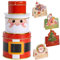 Keksdosen Blech Weihnachten, Weihnachten Blechdose mit Deckel, Weihnachts Metalldose und 4 Weihnachtskarten, Geschenkverpackung Dose, Box für Kleine Geschenk, Geschenkkarten, Einkaufskarten (M)