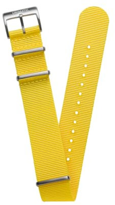 UNIMATIC Jaune Genêt Nylon Né Steel Strap