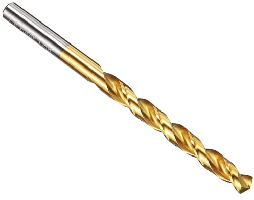 PATIKIL 4.2mm Drill Bit, M42 8% Cobalt High-Speed Steel Jobber Straight Shank 135° Titanium Nitride (TiN) Coated for Hard Metal Stainless Steel - 1 Pack