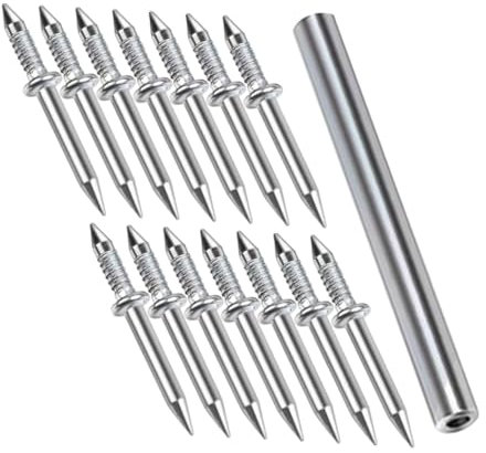 HIAKDOFT 50pièces Clous à Double Tête Pour Plinthes Clous Sans Marque Avec Outil De Montage De Fixation Élégants Pour Décoration Intérieure