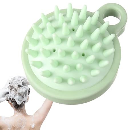 Brosse À Shampoing Cuir Chevelu - Brosse À Cheveux Pour Massage Du Cuir Chevelu, Brosse À Cheveux Humide Et Sec Avec Poils En Silicone,Fournitures De Douche Pour Soins Capillaires, Pour Femme, Homme,