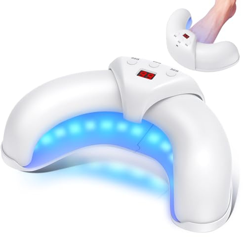 Suuprone Nail Fungus Laser Device, Anti-Fungal for Toenails/Fingernails ，with 905nm Infrared Light + 470nm Blue Light，Height Adjustable,Safe&Reliable