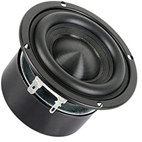 HALPMPCZKZGF 1pcs 3 Inch HIFI Bass Speaker 4Ohm 8Ohm 25W Portable Audio Speaker Unit Bookshlef Subwoofer Home Theater Loudspeaker Bookshelf audio(Black)