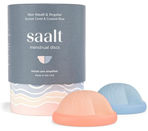Disque menstruel Saalt – Disque réutilisable pour une protection de 12 heures – Sans BPA ni latex – Retrait facile – Doux, flexible et confortable