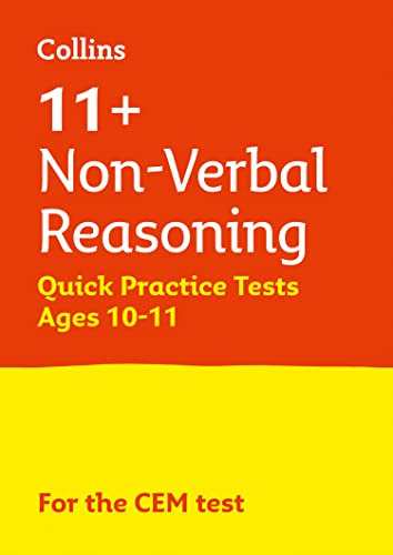 Letts 11+ Success - 11+ Non-Verbal Reasoning Quick Practice Tests: For the Cem Tests: Age 10-11: For the 2020 CEM Tests (Letts 11+ Practice) (2020 edition cover)