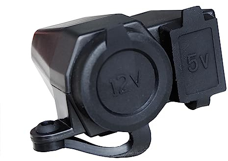A-Parts UC/M Caricabatterie con Presa Usb e Presa Accendisigari, Universale per moto