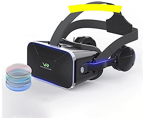 CYLZRCl Auriculares 3D VR, Gafas 3D VR Inmersión Espacial Tridimensional 360 ° Películas Regalo Niños Adultos Suave Cómodo Distancia Ajustable (Color : Nano 1)