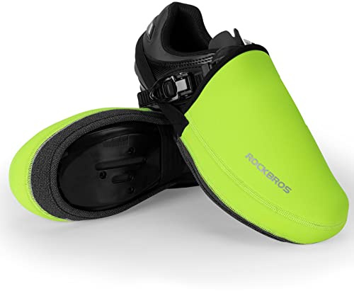 ROCKBROS Punteras Térmicos de Ciclismo, Cubierta de Zapatillas Anti Viento para Hombres Mujeres MTB Bicicleta Carretera