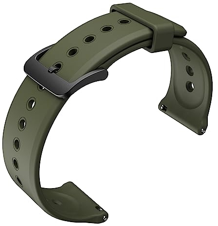 Ticwatch Pro 5 Smartwatch-Armband, 24 mm breit, Silikon-Uhrenarmband, Schnellentriegelung, echtes Uhrenarmband nur für Pro 5 Uhr, Legierter Stahl, Achat