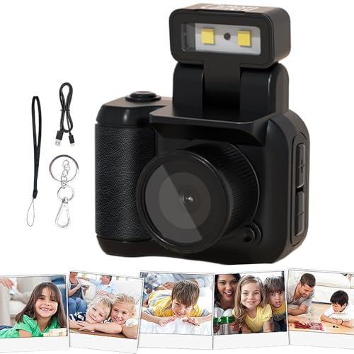 Bärbar digital videokamera - kompakt HD-kamera | Vintage videobandspelare, fickresekamera, digital videokamera, retrokamera för vlogging, inspelning