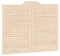 vidaXL Schwingtüren Lamellen-Design 1-Paar 80x100 cm Massivholz Kiefer, Saloontüren, Bartüren, Scharniertüren, Schwingtüren für Cafés, Flügeltüren