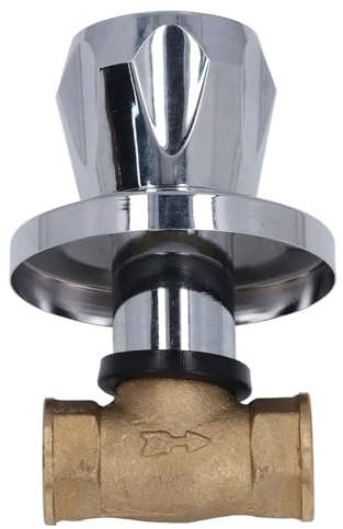 Fafeims Brass Water Valve 1/2 Inch Internal Thread NPT Robust and Pressure Resistant Ideal for Domestic Water Systems