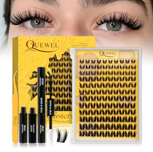 Kit Pestañas Postizas Naturales, Pestañas Postizas C De 0,05 Mm, Pegamento Y Capa Superior Todo En Uno, Pinzas Incluidas, Para Crear Fácilmente Looks Para El Día A Día O Para Fiestas (A-KIT)