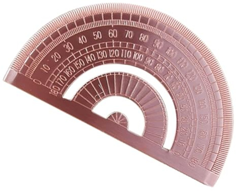 transportador de ángulo matemático,Regla de 180 Grados Herramienta Matemática | Regla de Medio-Cérculo de Precisión de 180 Grados para Trabajo de Madera, Ingeniería, Escuela, Dibujo, Carpintería,