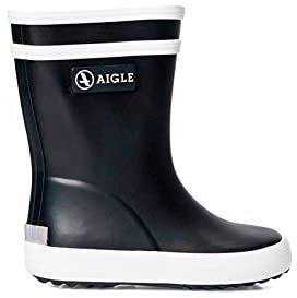 Aigle Baby Flac, Bottes de Pluie Garçon Mixte Enfant, Marine New 001, 19 EU