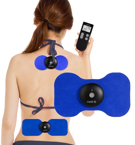 Medfit 2 ® Professionelle kabellose Zweikanal TENS Maschine & Muskel-Stimulator. Zwei kabellose TENS Module für sofortige und gezielte Schmerzlinderung. Die raffinierteste Technologie von TENS+. Benötigt keine Batterien und kein Kabel.